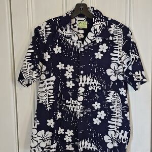 Vintage Ui-Maikai Mens Medium/Large Cotton Aloha Hawaiian Tropical Shirt